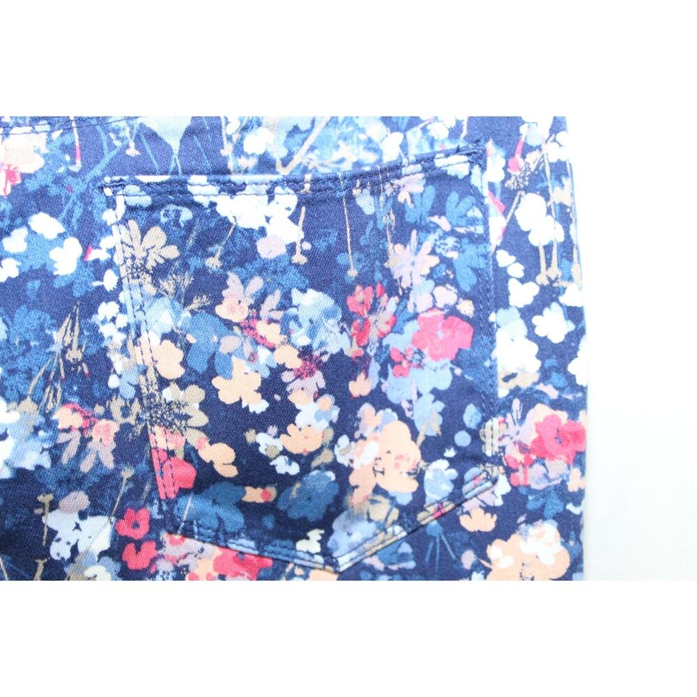 NWT Chico's Petal Print Pull On Jeggings Blue Floral Pants Size 1R 8 H13263 - Picture 6 of 16
